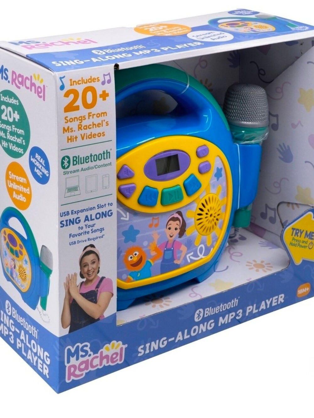 Ms. Rachel Bluetooth Sing-Along MP3 Player, New in Box